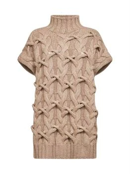 Brunello Cucinelli | Brunello Cucinelli Mock Neck Knitted Sweater