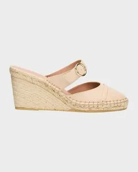 Malone Souliers 70mm Farah Leather Espadrille Wedges