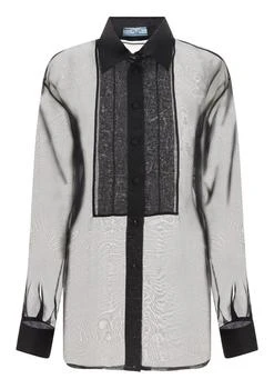 Prada | Prada Sheer Long Sleeved Shirt