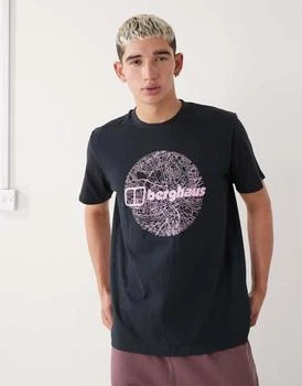 Berghaus Map of the toon tee in black