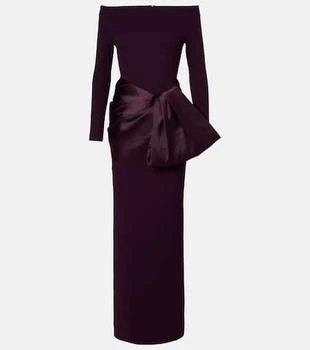Kori bow-detail off-shoulder gown