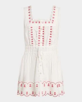 Amaya Embroidered Cherry Mini Dress