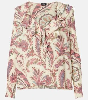 ETRO | Printed ruffled blouse