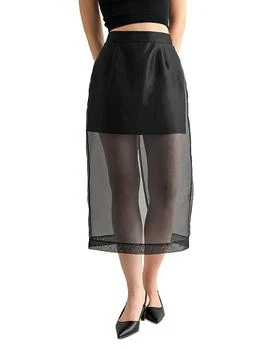Organza Midi Skirt