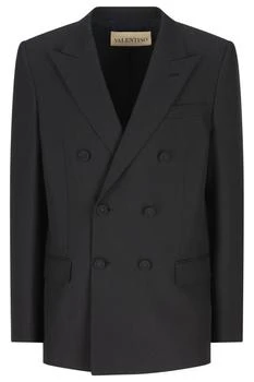 Valentino | Valentino Double-Breasted Long-Sleeved Blazer