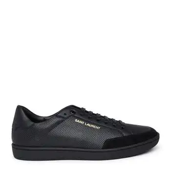 Yves Saint Laurent | Saint Laurent Men's Court Classic Low Top Sneakers, Brand Size 40 ( US Size 7 )
