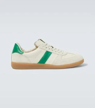 Tom Ford | Suede-trimmed leather sneakers