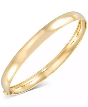 Macy's | High Polished Round Flexible Bangle Bracelet in 10k Gold