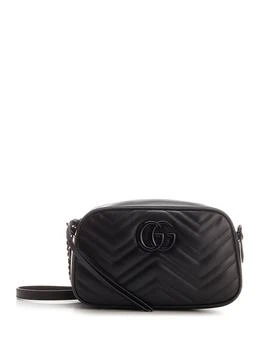 Gucci | Gucci Logo Plaque Small Marmont Shoulder Bag