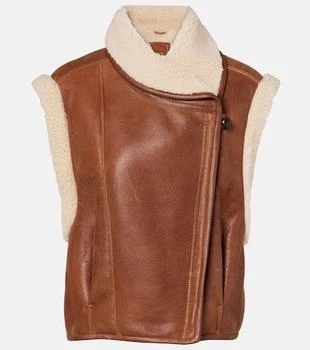 Isabel Marant | Alime shearling-trimmed leather vest