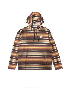 Modern Surf Poncho Long Sleeve Top In Black