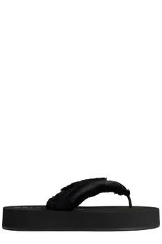Balenciaga | Balenciaga Frayed Platform Flip-Flops