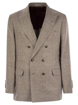 Brunello Cucinelli | Brunello Cucinelli Double-Breasted Long Sleeved Blazer