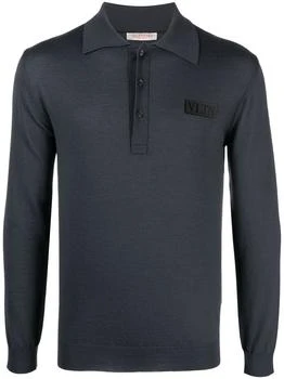Valentino | Classic Long-Sleeve Virgin Wool Polo Shirt