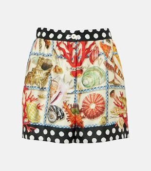 Dolce
Gabbana | Capri printed silk satin shorts