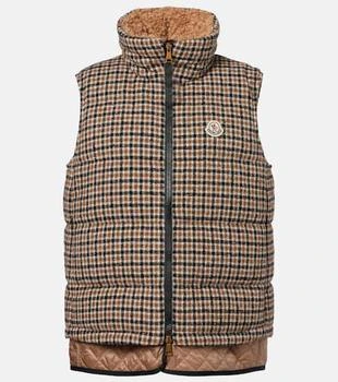 Moncler | Touvet checked wool-blend down vest
