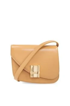 Salvatore Ferragamo | Ferragamo Fiamma Asymmetric Foldover Top Crossbody Bag