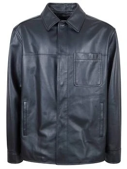 Loewe | Loewe Curved Hem Leather Shirt