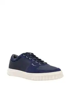Salvatore Ferragamo | Men's Leather Sneakers In Blue