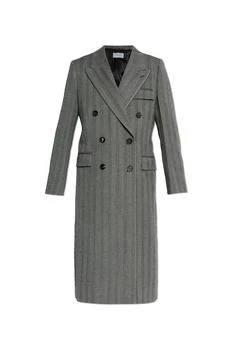 Salvatore Ferragamo | Wool coat with herringbone pattern