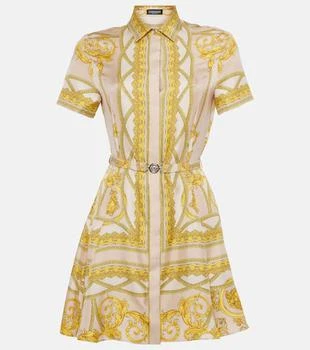 Versace | Barocco silk twill shirt dress