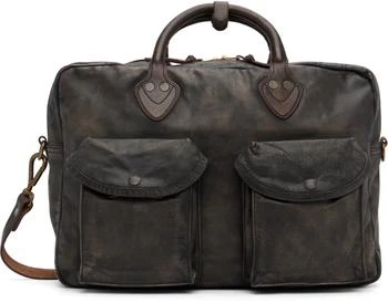 RRL Brown Leather Briefcase