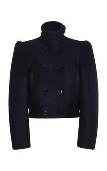 Dries Van Noten | Dries Van Noten Vudy Tailored Cropped Jacket - Moda Operandi
