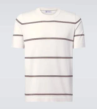 Brunello Cucinelli | Striped cotton T-shirt