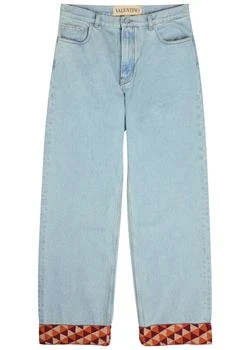 Valentino | Turn-up straight-leg jeans