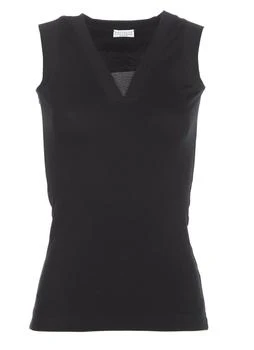 Brunello Cucinelli | Brunello Cucinelli V-Neck Straight Hem Top