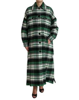 Dolce & Gabbana | Plaid Long Sleeve Casual Coat Women's Jacket