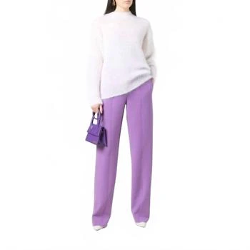 Salvatore Ferragamo | Women
s Straight Leg Trouser In Purple