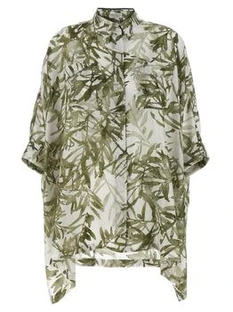 Brunello Cucinelli | Brunello Cucinelli Graphic Printed Buttoned Shirt