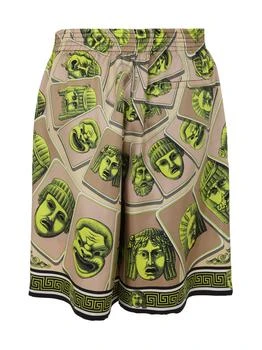 Versace | Versace Le Maschere Straight Leg Shorts