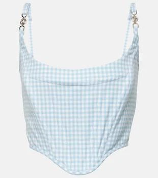 Versace | Medusa
95 gingham virgin wool bustier