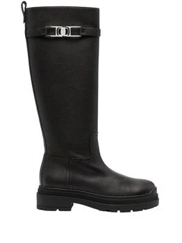 Salvatore Ferragamo | Women's Ryder Knee High Boots In Black