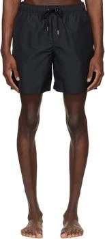 Versace | Black Embroidered Swim Shorts