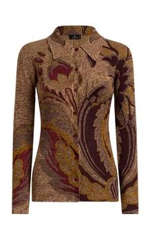 ETRO | Etro Paisley-Jacquard Wool Cardigan - Moda Operandi