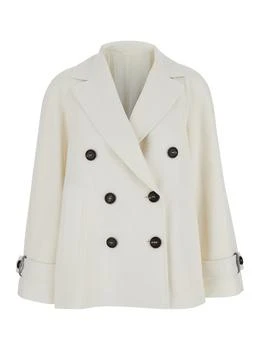 Brunello Cucinelli | Brunello Cucinelli Double-Breasted Long Sleeved Coat