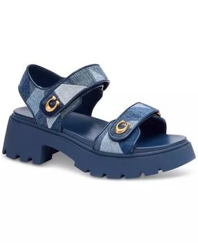 Brynn Patchwork Denim Platform Sandals