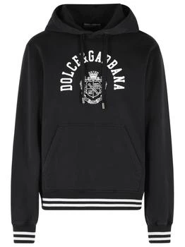 Dolce & Gabbana | Dolce & Gabbana Logo Printed Drawstring Hoodie