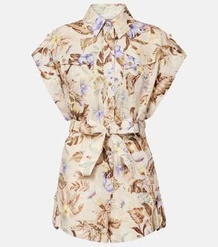 Zimmermann | Floral linen romper