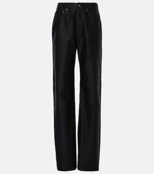 MAISON MARGIELA | Coated high-rise wide-leg jeans