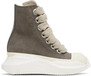Rick Owens | Gray Hollywood Jumbo Laces Abstract Sneak Sneakers