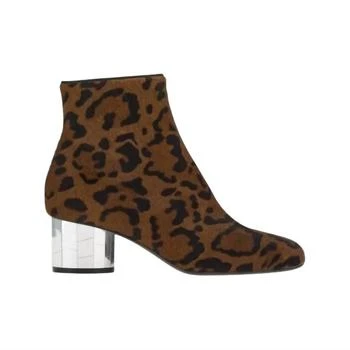 Salvatore Ferragamo | Women's Mirrored Heel Ankle Boots In Black/brown