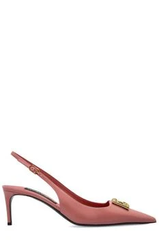 Dolce
Gabbana | Dolce
Gabbana DG Plaque Slingback Pumps