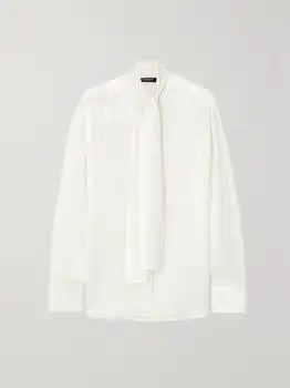 Versace | Icons Satin-jacquard Shirt  - IT40