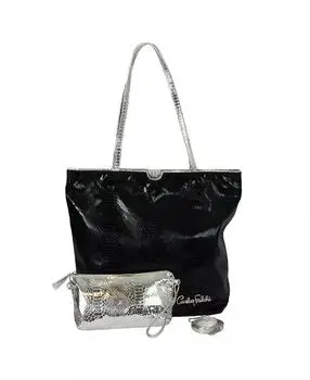 Carlos Falchi Microfiber Tote