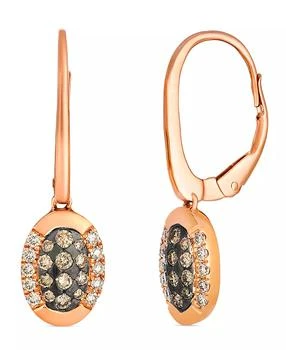 Le Vian | Nude and Chocolate Diamond Drop Earrings (0.49 ct. t.w.) in 14K Strawberry Gold