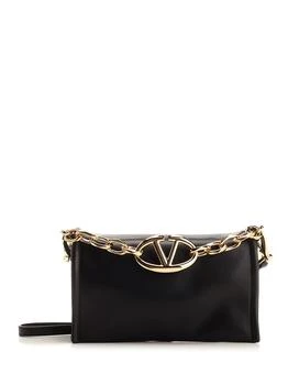 Valentino | Valentino VLogo Chain Foldover Top Clutch Bag